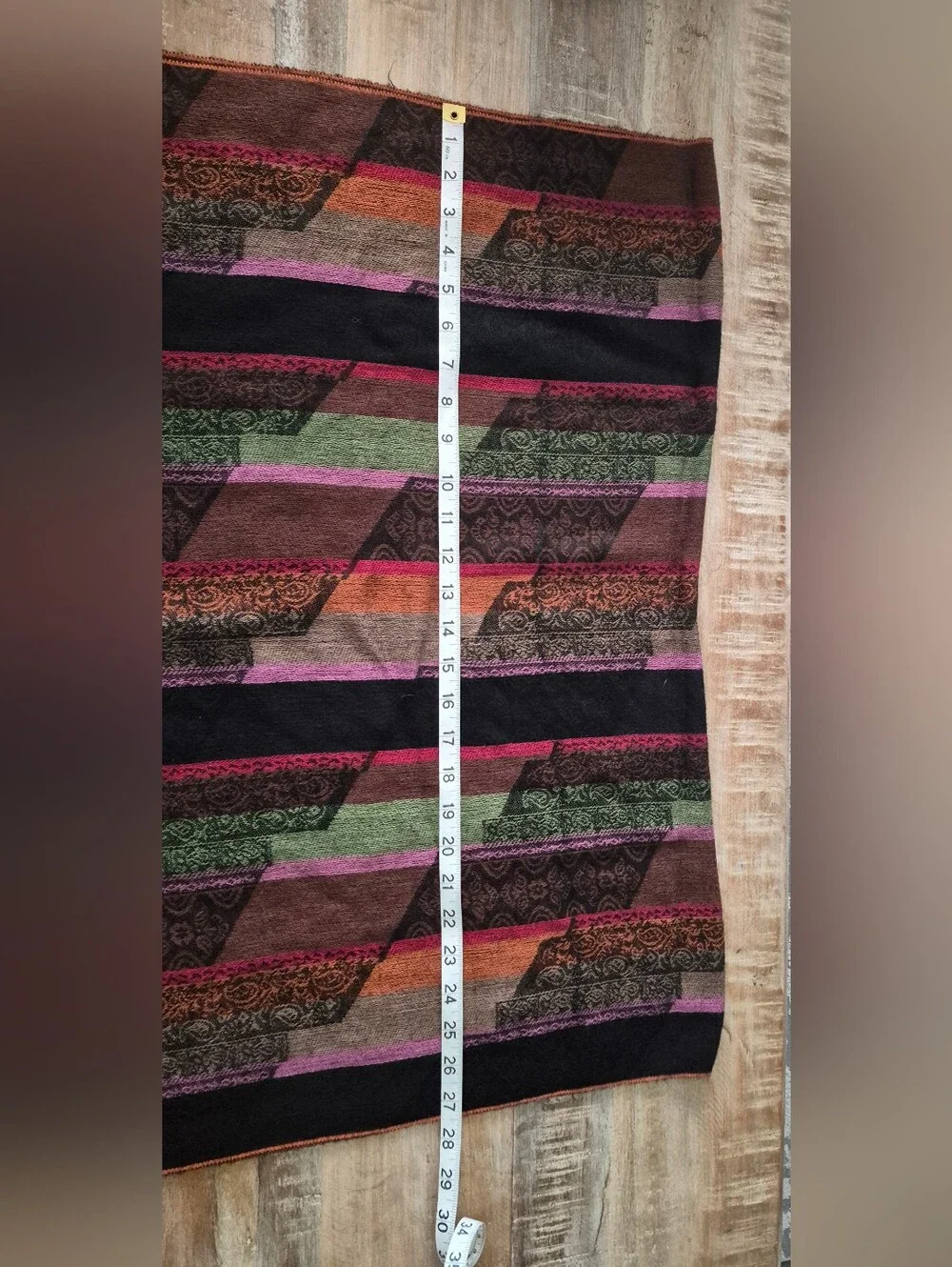 Boho Cashmere Silk Striped Pashmina Fringe Wrap Scarf Oversized Evening Shawl